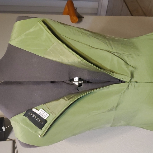 NWOT Light Moss Green Sleeveless Sheath, Sz 12 - Picture 12 of 14